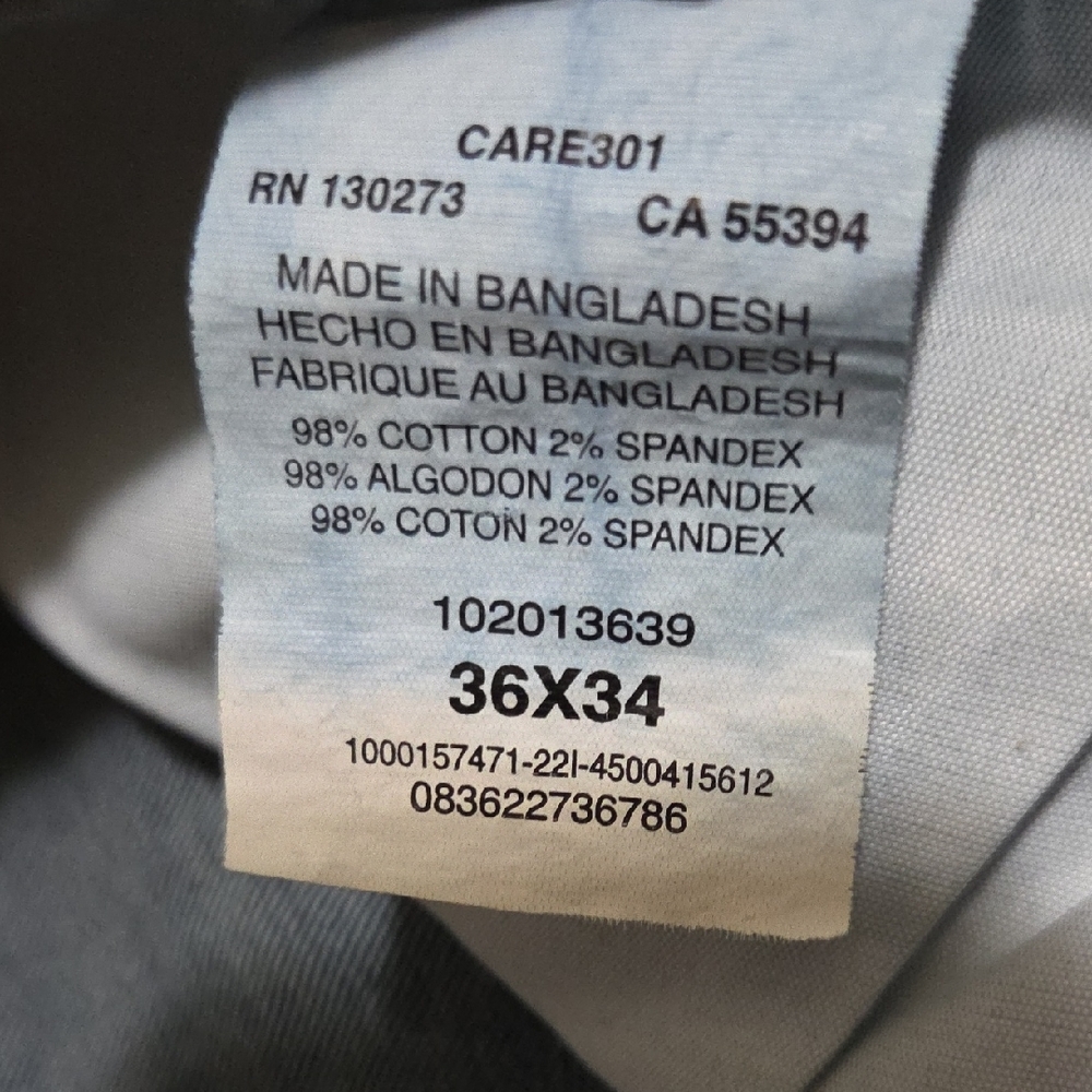 Lee Modern Series Blue Jeans - Straight Fit Straight Leg - Men's Size 36x34 - Picture 8 of 8